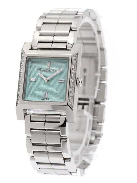 TIFFANY & Co. Makers Square 67460537 Diamond Bezel Quartz Ladies Watch_949545 main image 6